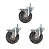 Manfrotto Braked Casters for Tripod, 160mm Diameter, Spigot