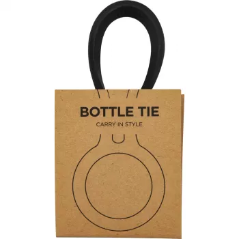 24Bottles Bottle Tie, Tuxedo Black - Silikonowy pasek do przenoszenia butelek Clima i Urban
