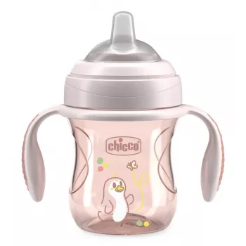 CHICCO Transition Cup Training Cup with Soft Spout 4m+ Beige 200ml