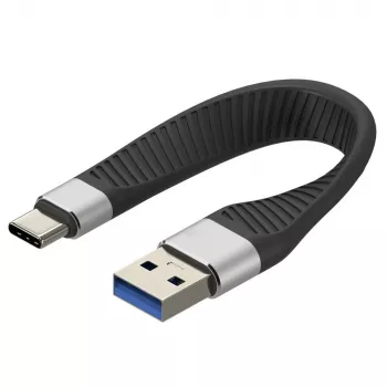 TECHLY USB 3.0 USB-A do USB-C 3.2 Gen2 15W M/M 12cm FPC Kabel