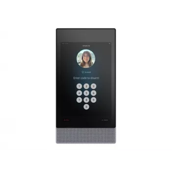 Verkada BC82 Panel Sterowania Alarmem z Kamerą - Przewodowy/Bezprzewodowy - Bluetooth 5.0 - 863-928 MHz - RS-485/10/100 Ethernet - Szary