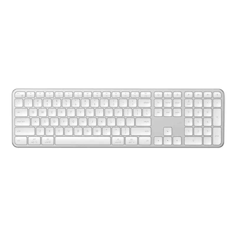 Satechi Slim EX3 Bezprzewodowa klawiatura Bluetooth dla trzech urządzeń z przełącznikiem trybu Mac/Windows (Space Gray)