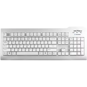 Klawiatura Seal Shield Silver Seal USB QWERTZ Biała IP68 Wodoszczelna Bezpieczna w Zmywarce