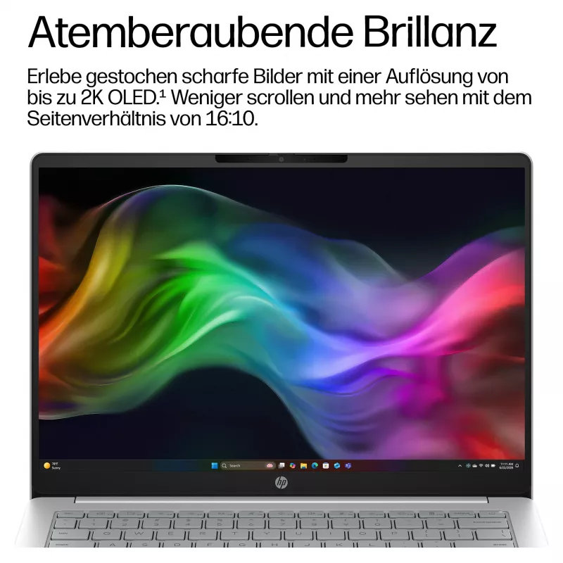 HP OmniBook 3 14-hz0155ng 14 inch WUXGA IPS Laptop, Qualcomm Snapdragon X1-26-100, 16GB RAM, 512GB SSD, Windows 11 Home