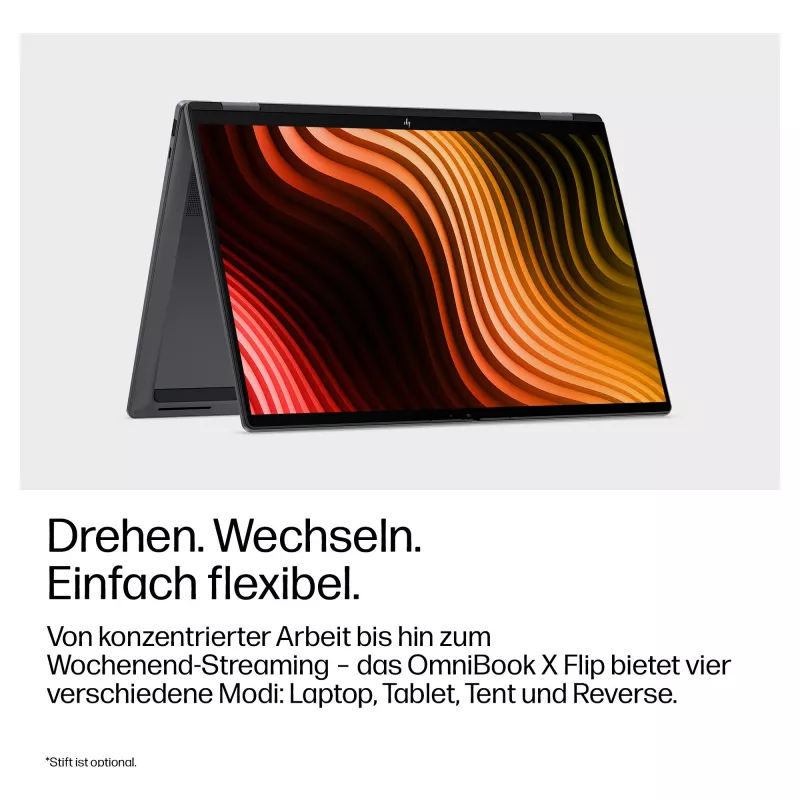HP OmniBook X Flip 16-cb0185ng 16.0 inch 3K OLED Touch 500 Nits Intel Core Ultra 7 356H 32GB RAM 1TB SSD Windows 11