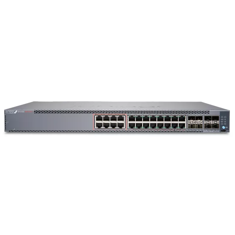 Juniper EX Series EX4100-24MP - Switch - L3 - zarządzalny - 8 x 100/1G/2.5G/5G/10GBase-T + 16 x 1Gb Ethernet + 4 x 1/10 Gigabit (Uplink)