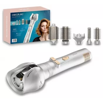 Cecotec CeramicCare 6in1 Gyro obrotowa szczotka na gorące powietrze, 1100 W, 6 nasadek