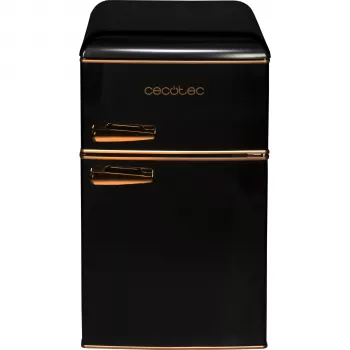 CECOTEC Bolero CoolMarket 2D Origin 86 Black E Lodówka Kombi, 269 L, Total No Frost, Klasa Energetyczna E