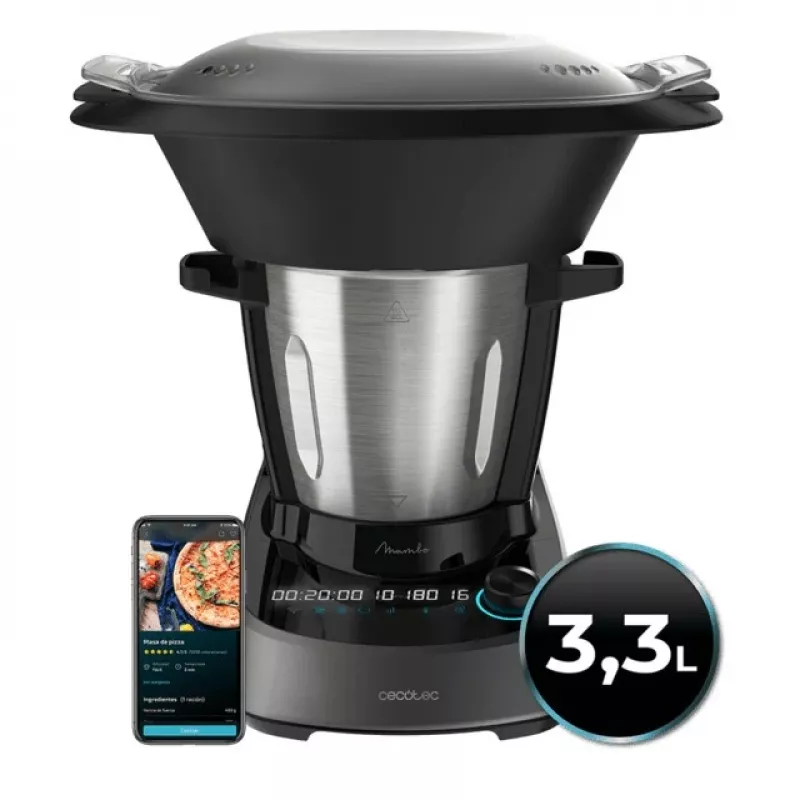 Cecotec Mambo 11090 Wielofunkcyjny Robot Kuchenny, 1700 W, 3,3 L, Stal Nierdzewna, Wi-Fi