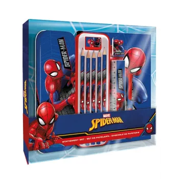 Zestaw szkolny KIDS 11 w 1 Spider-Man z piórnikiem, kredkami, notesem A5 i więcej