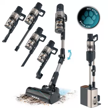 Cecotec Conga Rockstar 5500 Hurricane Station Pet Flex Bezprzewodowy Odkurzacz Pionowy