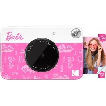 KODAK Printomatic Barbie Edition Aparat Cyfrowy Natychmiastowy 5MP + 5 Arkuszy Papieru ZINK Różowy