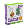 myFirst 3dPen Make Filaments Fun Pack Robot World - Zestaw kreatywny z 5 szablonami, 17 filamentami PCL (34 m), modułem autka na napęd, arkusz termoplastyczny