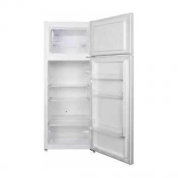 CHiQ CTM216LWD Wolnostojąca Chłodziarko-Zamrażarka 211L Pojemność Całkowita, 170L Chłodziarka, 41L Zamrażarka, Biała, Oświetlenie LED, Odwracalne Drzwi, Klasa Energetyczna D