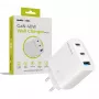Ładowarka Mobile Origin 40W GaN MO13 Biała 1x USB-A + 2x USB-C