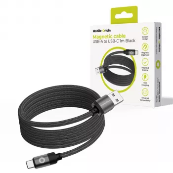 Przewód magnetyczny Mobile Origin USB-A do USB-C Czarny 1m