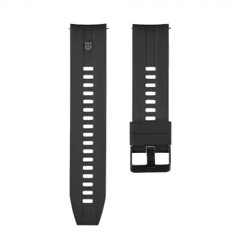 Taktyczny silikonowy pasek Quick Release 22mm Czarny