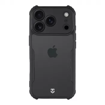Taktyczne etui tylne Quantum Stealth iPhone 17 Pro przezroczyste/czarne