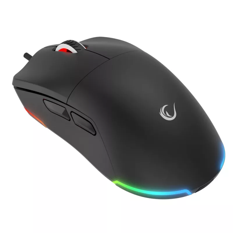 Rampage BLINK Przewodowa Mysz Gamingowa USB, 12800 DPI, RGB, Czujnik Optyczny, Czarny
