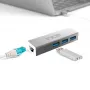 INCA IUSB-03TX USB 3.0 do Gigabit Ethernet Adapter z przejściówką USB-C, 1000Mbps, Czarny