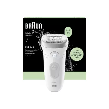 Braun Silk-épil 7 SE7-011 Epilator Srebrny/Biały