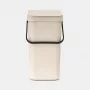 Brabantia Sort & Go Kosz na śmieci Soft Beige 12 L (251726)