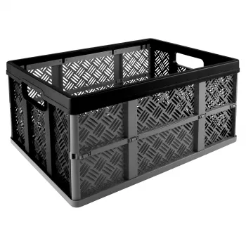 Helit Klappbox Basic H6180495 32L Składane Pudełko Magazynowe Czarno-Szare