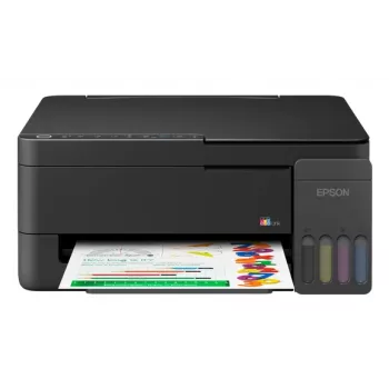 Epson EcoTank L3310 Wielofunkcyjna Drukarka z Zbiornikami Atramentu - Kolor - A4 - Druk, Skan, Kopiuj - USB 2.0 - Do 33 str./min (Czarny Draft) - 5760 x 1440 DPI - 3 pl - Dupleks Ręczny - Pojemność Podajnika 100 Arkuszy - 4,1 kg