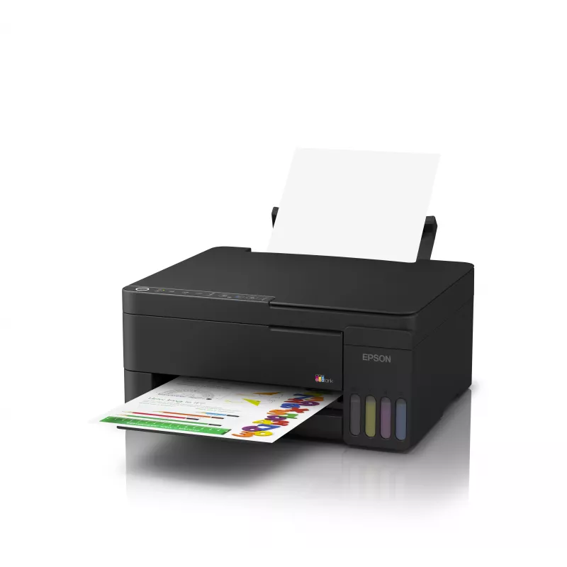 Epson EcoTank L3351 Wielofunkcyjna Drukarka - Kolor - A4 - Druk, Skan, Kopiuj - Atramentowa - 33 str./min czarny szkic - USB, Wi-Fi, Wi-Fi Direct - Czarny