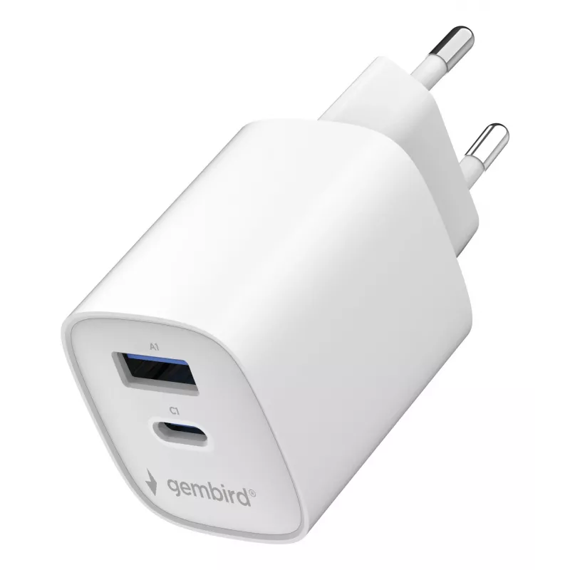 Gembird TA-UC-1A1C-PD45-01-W 45W USB-C PD Ładowarka ścienna Biała