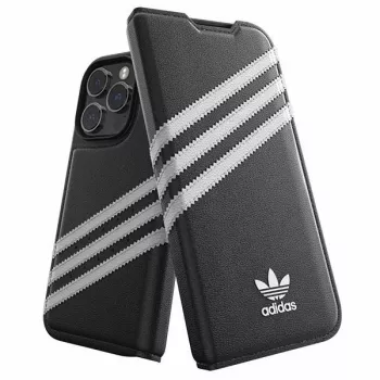 Adidas Originals OR Booklet Case PU do iPhone 14 Pro Czarno-Biały