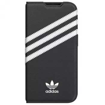 Adidas Originals OR Booklet Case PU do iPhone 14 Pro Czarno-Biały