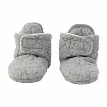 Lodger Fleece Drizzle Baby Booties z antypoślizgową podeszwą Szary 6-12 miesięcy