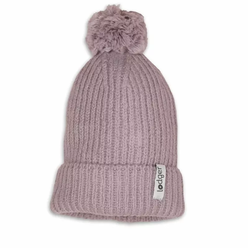 Czapka dziecięca Lodger 100% wełna merino różowa 6-12 miesięcy