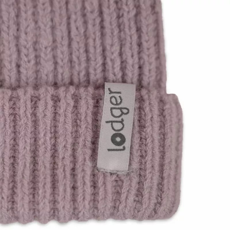 Czapka dziecięca Lodger 100% wełna merino różowa 6-12 miesięcy