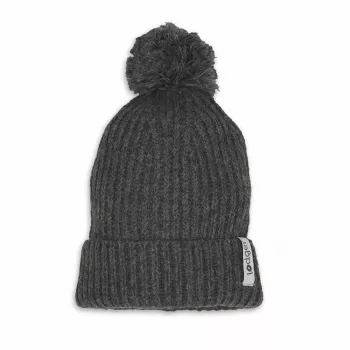 Lodger 100% Merino Wool Baby Hat Graphite Pigeon 3-6 Months