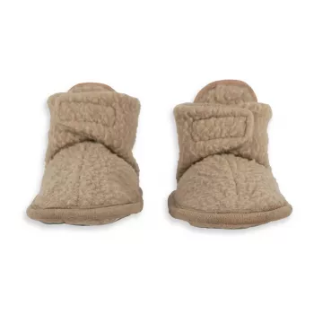 Lodger Teddy Fleece Beige Baby Booties 3-6 Months