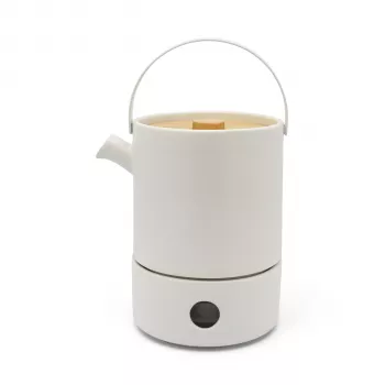 Bredemeijer Umea Tea Set 1.2L White with Warmer 142010