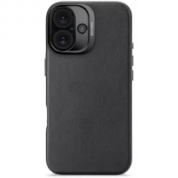 Decoded Leather Backcover dla Apple iPhone 16 – Czarny
