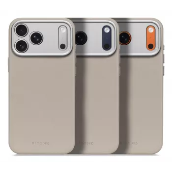 Skórzana tylna obudowa Decoded do iPhone 17 Pro Max, kompatybilna z MagSafe, kolor Solid Clay