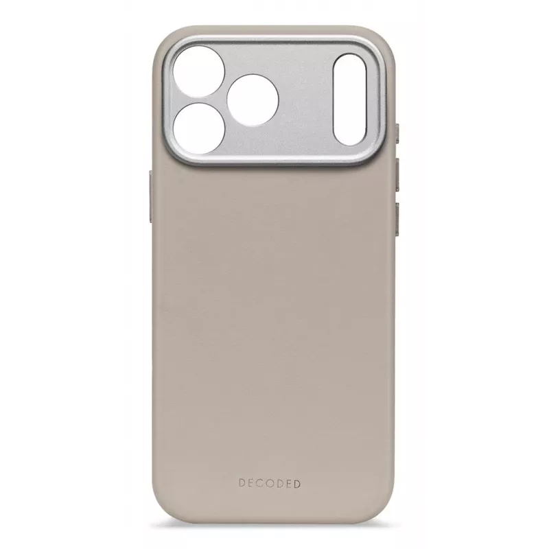 Skórzana tylna obudowa Decoded do iPhone 17 Pro Max, kompatybilna z MagSafe, kolor Solid Clay