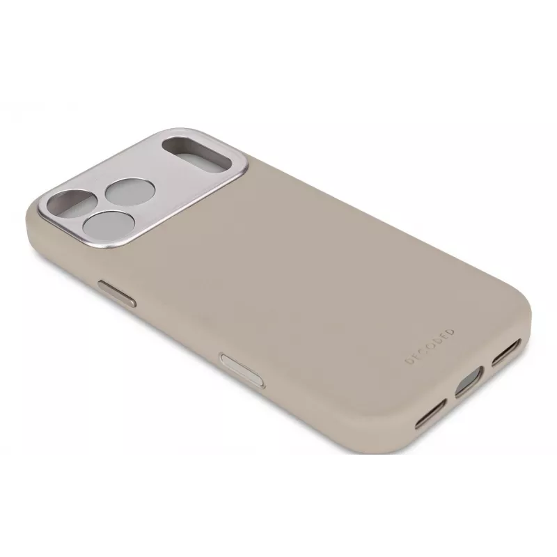 Skórzana tylna obudowa Decoded do iPhone 17 Pro Max, kompatybilna z MagSafe, kolor Solid Clay
