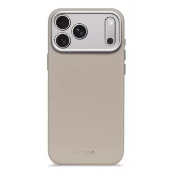 Skórzana tylna obudowa Decoded do iPhone 17 Pro Max, kompatybilna z MagSafe, kolor Solid Clay