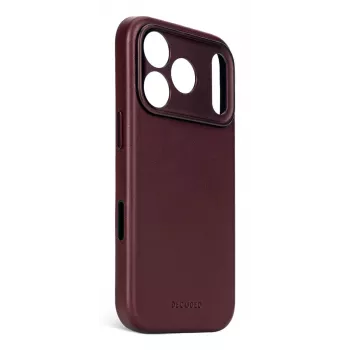 Decoded Leather Backcover dla iPhone 17 Pro Max z MagSafe - Dark Ruby