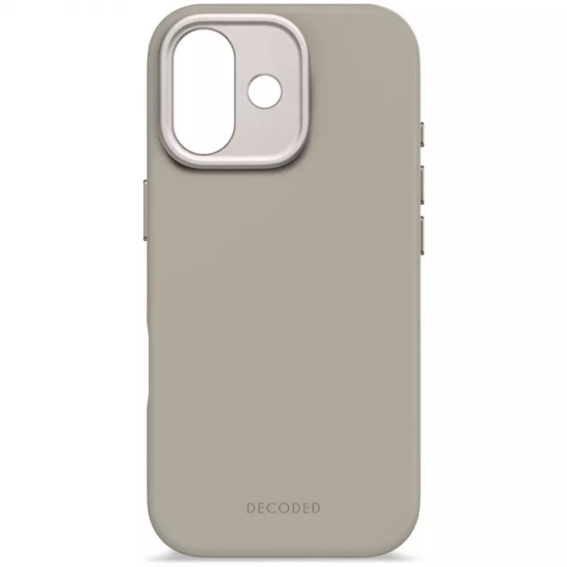 Decoded AntiMicrobial Silicone Back Cover do iPhone 17 MagSafe Kompatybilny Miękki Taupe