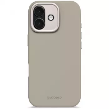 Decoded AntiMicrobial Silicone Back Cover do iPhone 17 MagSafe Kompatybilny Miękki Taupe
