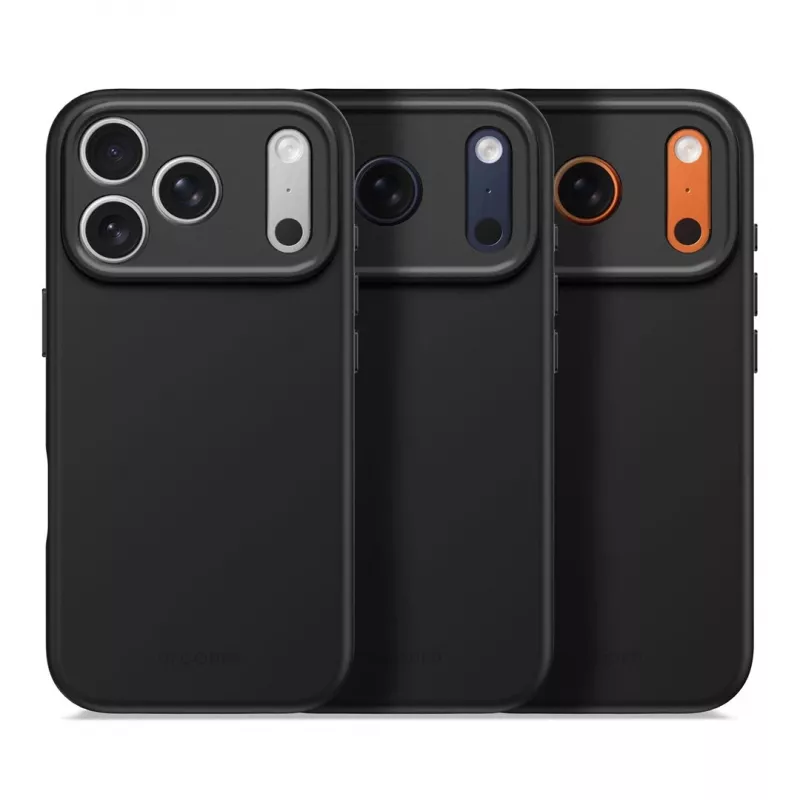 Decoded AntiMicrobial Silicone Back Cover do iPhone 17 Pro z MagSafe (Phantom Black)