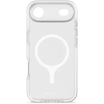 Decoded DropTec Transparent Back Cover dla iPhone 17 Air, Biała Ramka