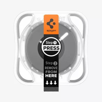 Spigen Glas.TR EZ Fit Hartglas-Display-Schutzfolie für Samsung Galaxy Watch 44mm (2er-Pack) - Transparent