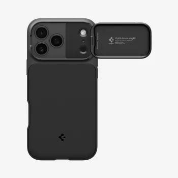 SPIGEN Optik Armor Mag MagSafe Case do Apple iPhone 18 Pro Max, Czarny